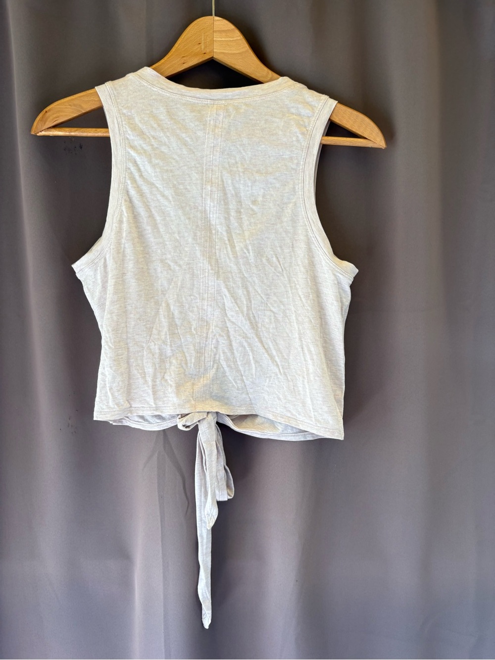 lululemon athletica Light Beige Tie-Front Crop Tank - Picture 3 of 4